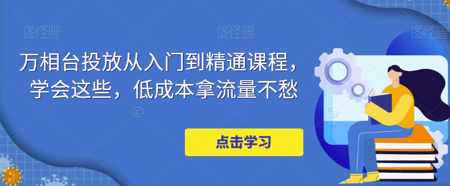 万相台投放·新手到精通课程，学会这些，低成本拿流量不愁！-山河网创