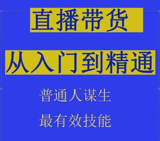 2024抖音直播带货直播间拆解抖运营从入门到精通，普通人谋生最有效技能-山河网创